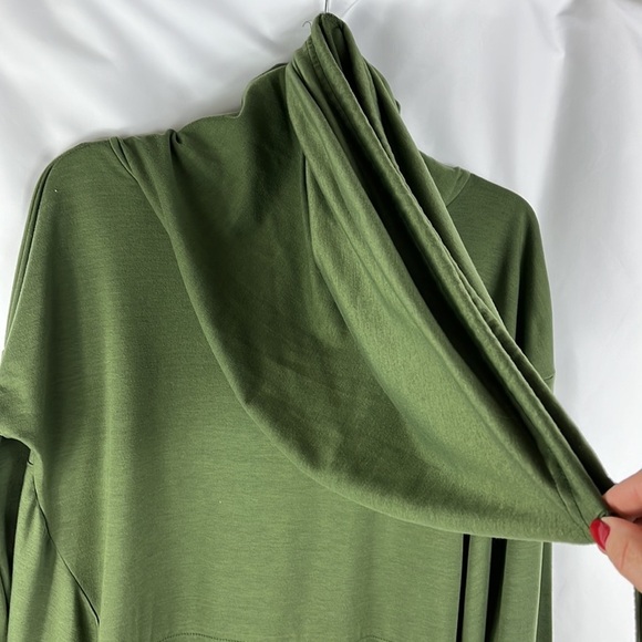 Willow Oversized Asymmetrical Hooded Pullover Sweatshirt/Dress - Picture 6 of 14